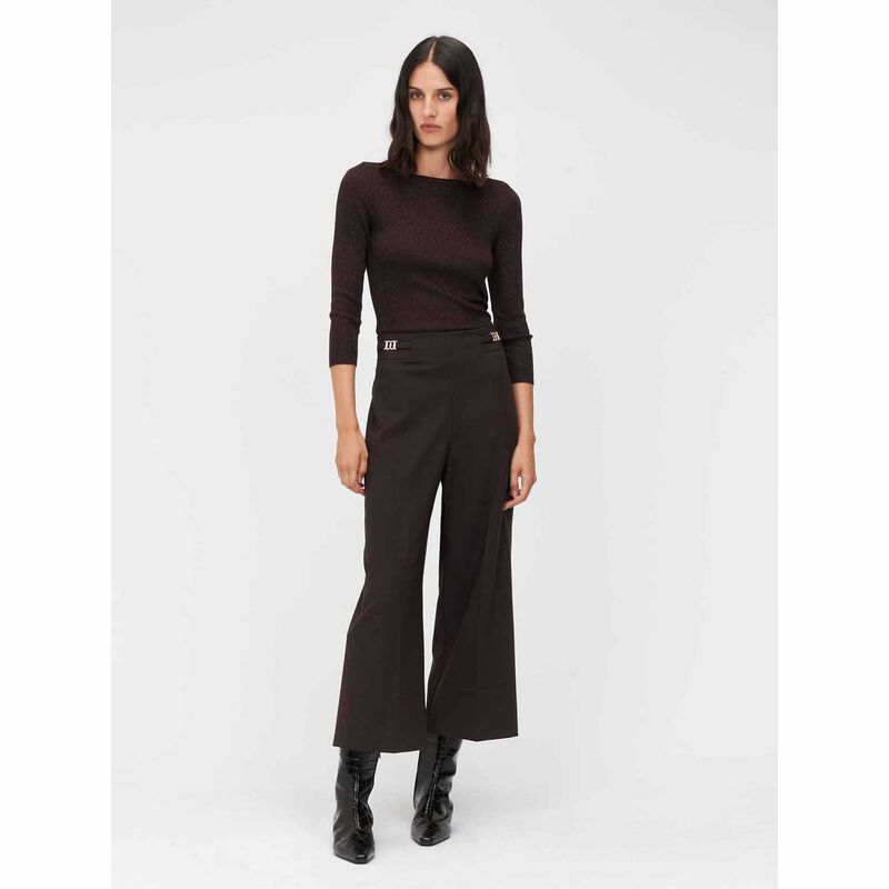 Veronika Maine Bi Stretch Suiting Cropped Pant image number 2